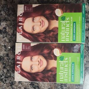 Lot of 2 CLAIROL 5RR Medium RED with coconut oil & Aloe zero ammonia hair color